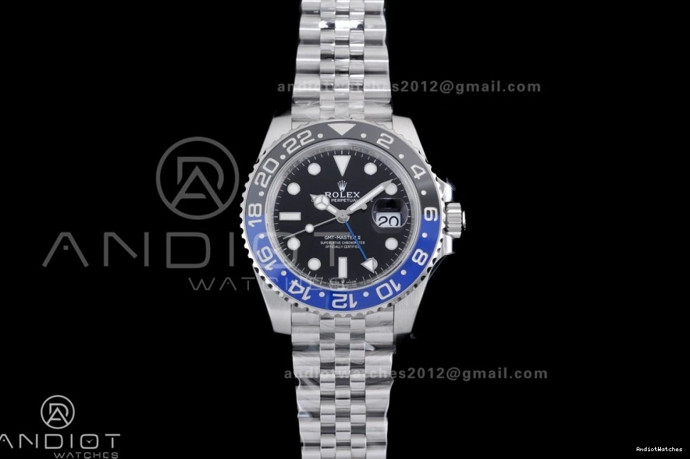 on GMT-Master Steel Best 904L 1:1 Bracelet Jubilee BLNR V Colorful Edition 869 II Batgirl DD3285 VSF 126710 0727